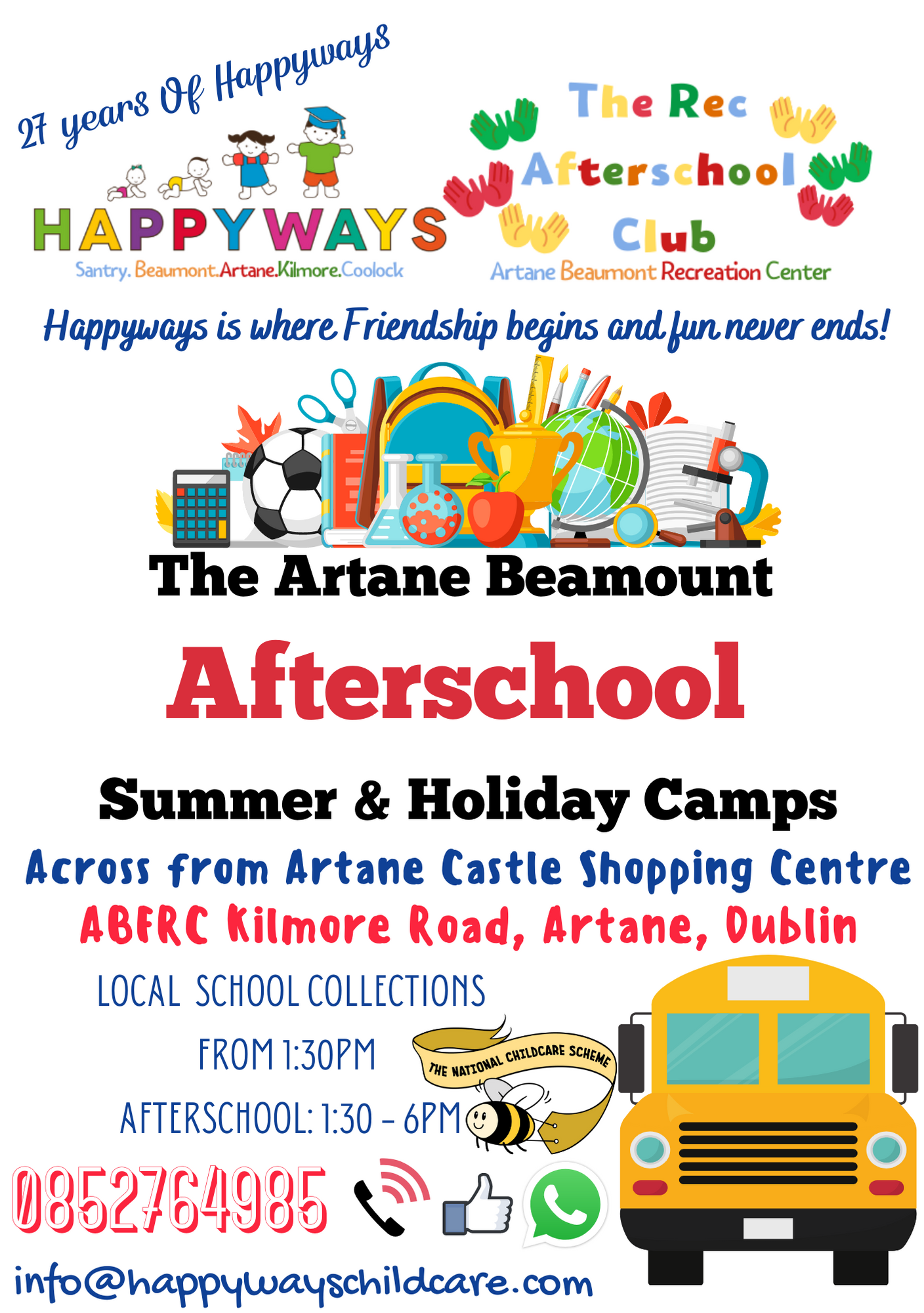 Artane Beaumont Afterschool by Happyways Artane ChildcareFinder.ie